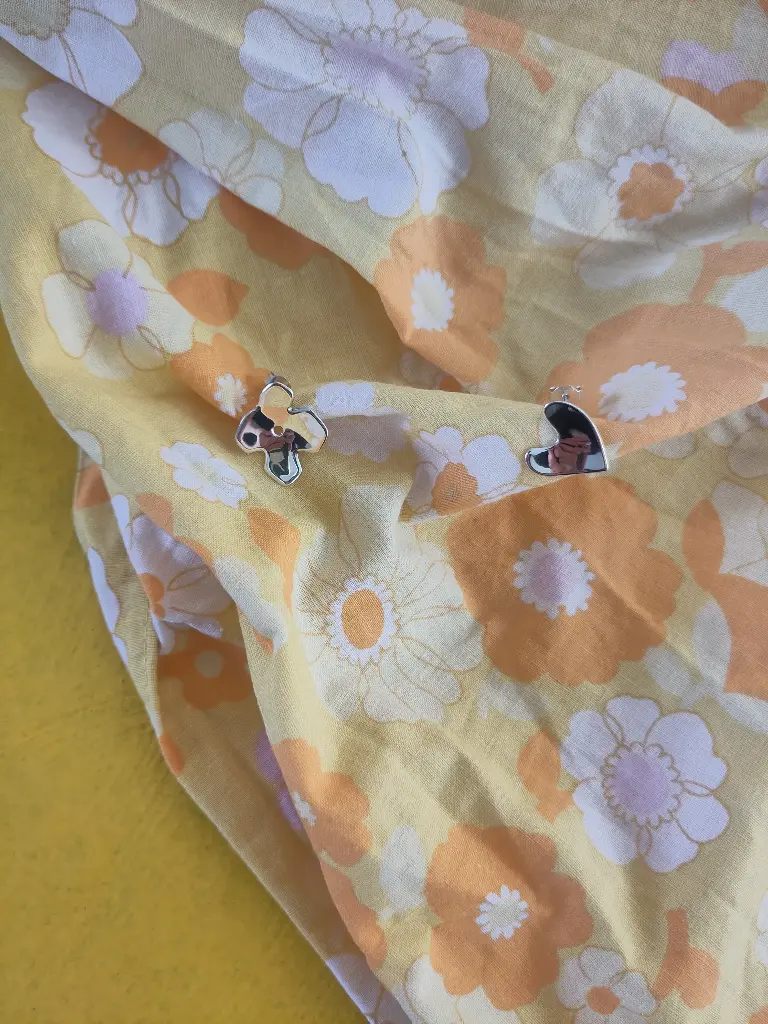 Boucles d'oreilles "Coeur-Fleur"